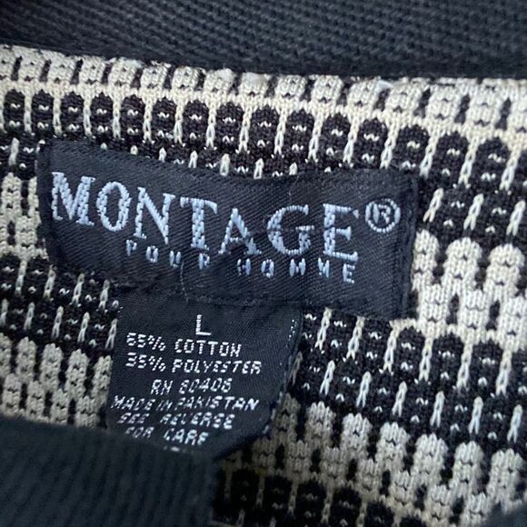 Montage Pour Homme Stripped Long Sleeve Top in Size Large - Picture 7 of 7